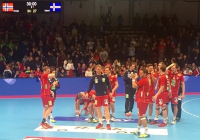 håndballgutta mot Island - april 2016